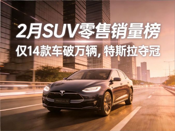 2月SUV零售销量排行榜完整版 14款车破万辆