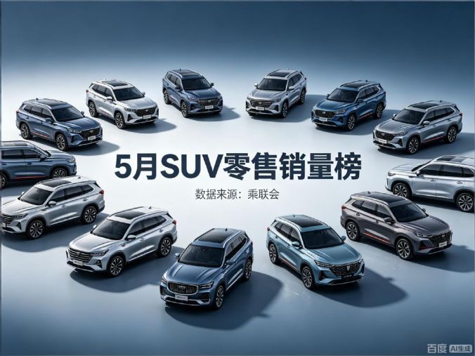 5月SUV零售销量榜完整版 仅19款车破万