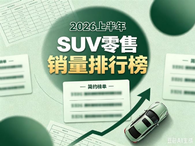 1-6月汽车销量榜：上半年SUV零售销量排名